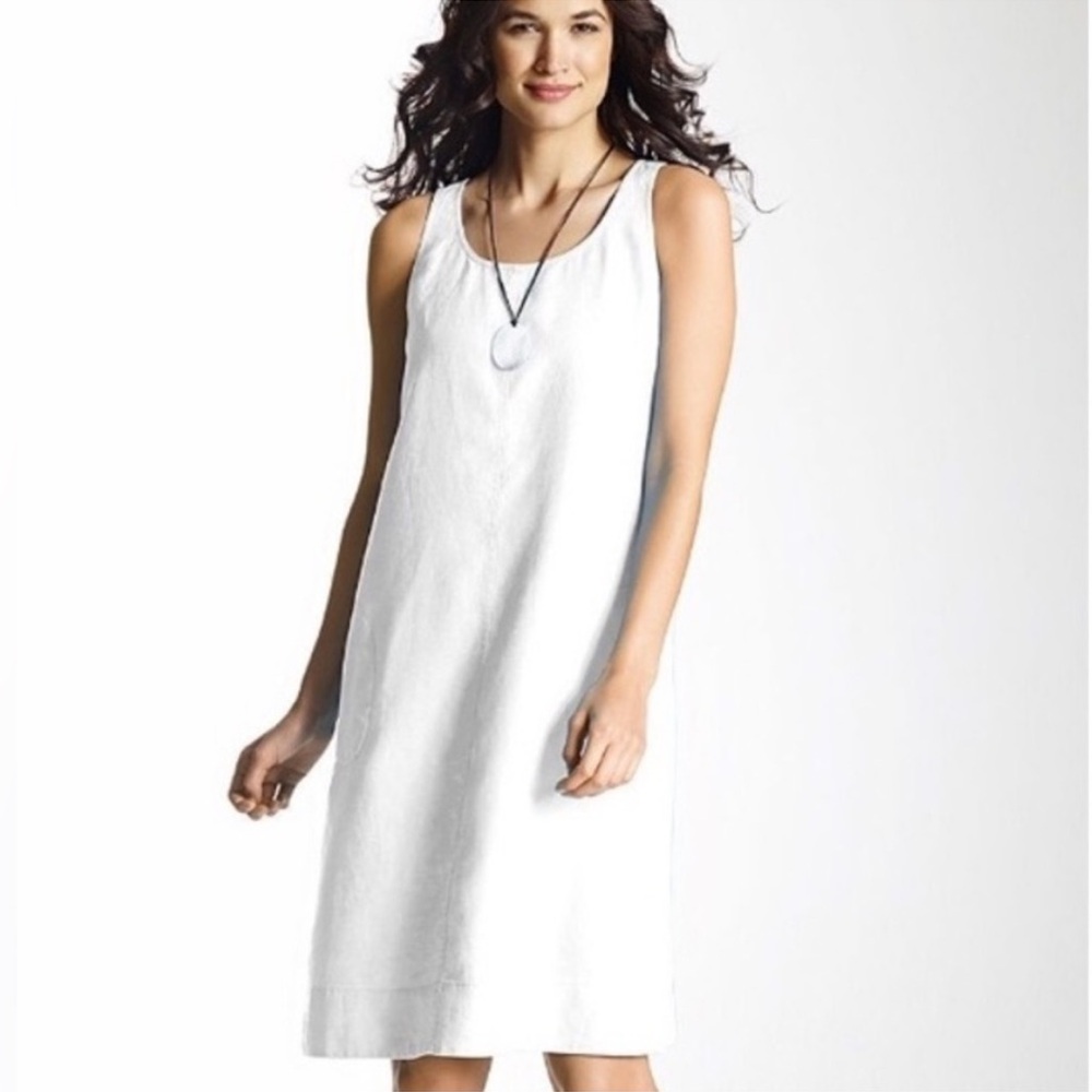 J. Jill White Sleeveless Dress